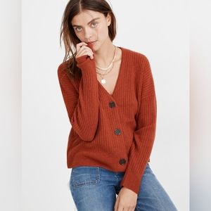 Madewell Cameron Ribbed Cardigan Sweater